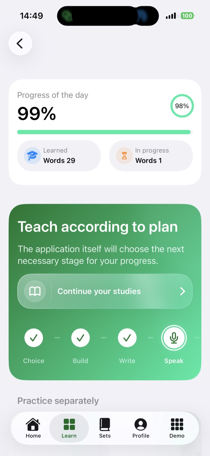 Slovnyk learning plan